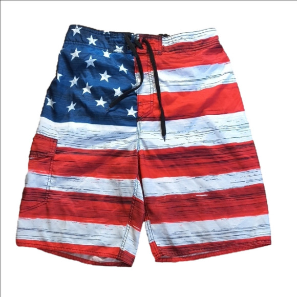 Men's Stars and Stripes Board Shorts - Picture 1 of 3